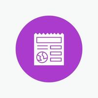 Basic Document Globe Ui vector