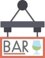 Bar Sign Board Creative Icon Design vector