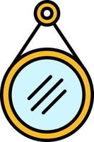 Mirror Creative Icon Design vector