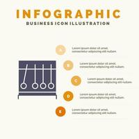 Perpetual Motion Medical Medicine Solid Icon Infographics 5 Steps Presentation Background vector