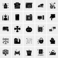 25 iconos de negocios universales vector ilustración de icono creativo para usar en proyectos relacionados con la web y dispositivos móviles