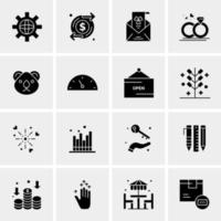 16 Business Universal Icons Vector Creative Icon Illustration to use in web and Mobile Related project