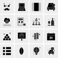 16 Business Universal Icons Vector Creative Icon Illustration to use in web and Mobile Related project