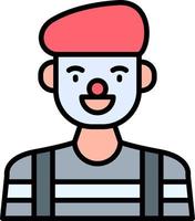 Mime Creative Icon Design vector