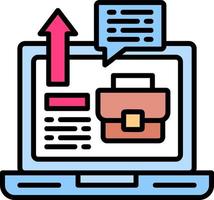 Job Promotion Creative Icon Design vector