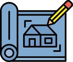 House Sketch Creative Icon Design vector