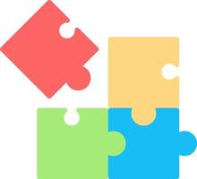 Puzzle Creative Icon Design vector