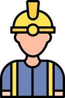 Worker Creative Icon Design vector