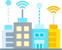 Smart City Creative Icon Design vector