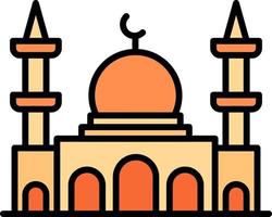 Mosque Creative Icon Design vector