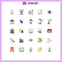 25 Thematic Vector Flat Colors and Editable Symbols of medical blood destination document files Editable Vector Design Elements