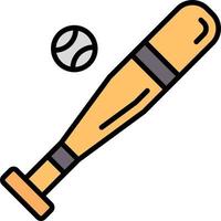 Baseball Bat Creative Icon Design vector