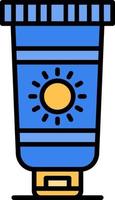 Sunscreen Creative Icon Design vector