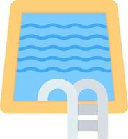 Swimming Pool Creative Icon Design vector