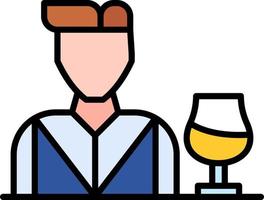 Bartender Creative Icon Design vector