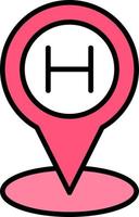 Helipad Creative Icon Design vector