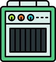 Amplifier Box Creative Icon Design vector