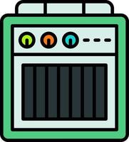 Amplifier Box Creative Icon Design vector