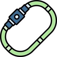 Carabiner Creative Icon Design vector