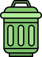 Trash Bin Creative Icon Design vector