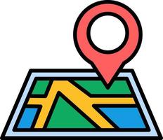 Map Creative Icon Design vector