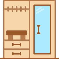 Wardrobe Creative Icon Design vector