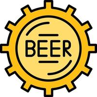 Bottle Cap Creative Icon Design vector