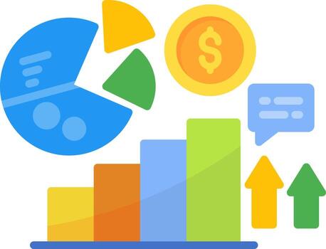 Stats Creative Icon Design vector