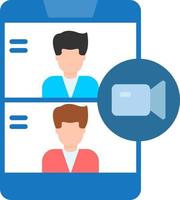 Videocall Creative Icon Design vector