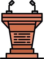 Podium Creative Icon Design vector