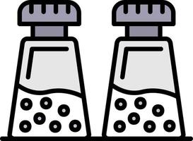 Salt And Pepper Creative Icon Design vector