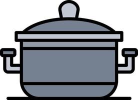 Cooking Pot Creative Icon Design vector