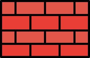 Brick Wall Creative Icon Design vector