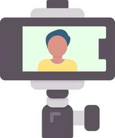 Selfie Stick Creative Icon Design vector