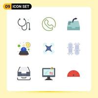 9 Creative Icons Modern Signs and Symbols of cricket ball image send camera technology Editable Vector Design Elements