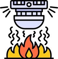 diseño de icono creativo de alarma de incendio vector