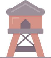 diseño de icono creativo de torre de vigilancia vector