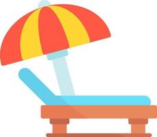 Lounger Creative Icon Design vector