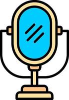 Mirror Creative Icon Design vector