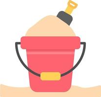 Sand Bucket Creative Icon Design vector