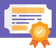 Certification Creative Icon Design vector