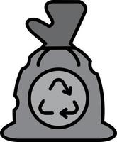 Garbage bag Creative Icon Design vector