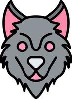 diseño de icono creativo de lobo vector