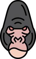 Gorilla Creative Icon Design vector