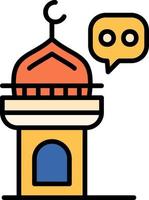 diseño de icono creativo de minarete vector