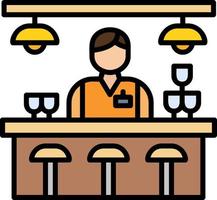 Bar Counter Creative Icon Design vector