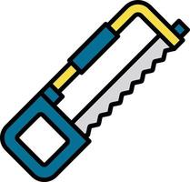 Hack Saw Creative Icon Design vector