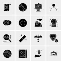 16 Business Universal Icons Vector Creative Icon Illustration to use in web and Mobile Related project