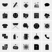 25 iconos de negocios universales vector ilustración de icono creativo para usar en proyectos relacionados con la web y dispositivos móviles