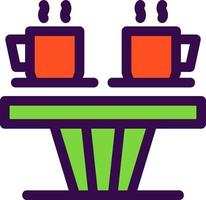 Coffee Table Vector Icon Design